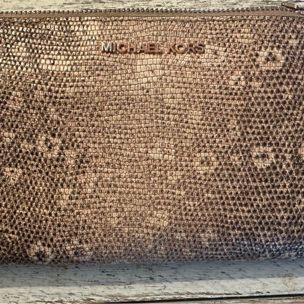 Michael Kors Metallic Clutch